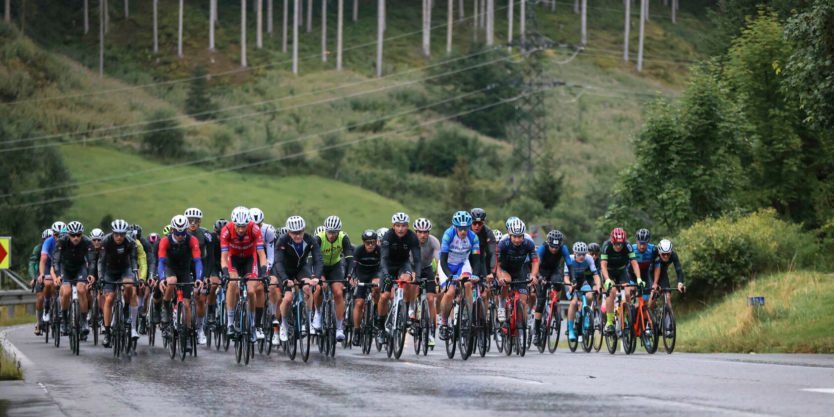 Radfahrer beim Kitzbüheler Radmarathon