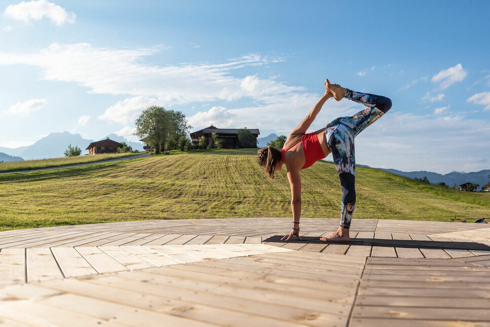 Yoga in freier Natur in Kitzbühel