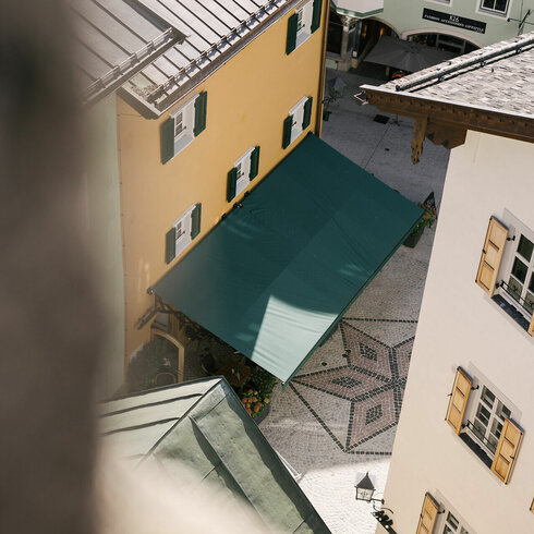 Blick in die Innenstadt von Kitzbühel