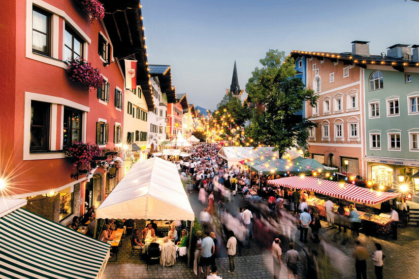 Jahrmarkt der Stadtmusik Kitzbühel - Stimmung in der Stadt