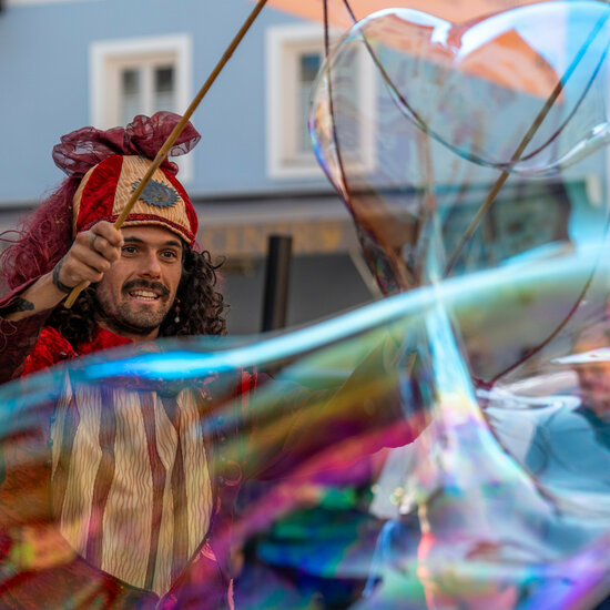 Straßenkünstler PURA VIDA in Kitzbühel