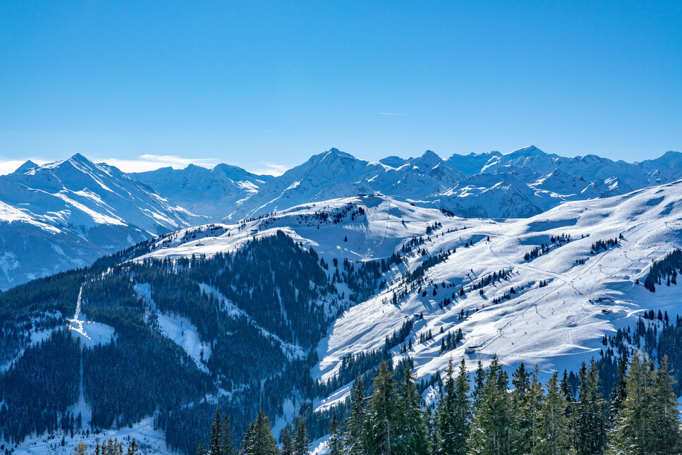 Blick von Pass Thurn von der andere Seite des Tal