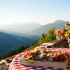 Frühstück am Berg in Kitzbühel