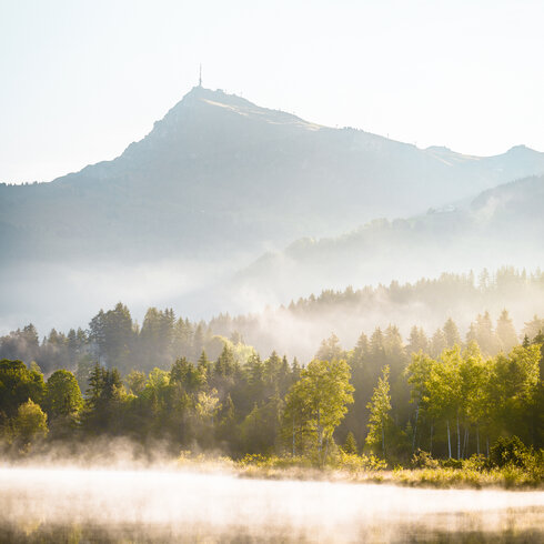 Blick über Schwarzsee auf Kitzbüheler Horn