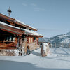 Berghütte im Winter in Kitzbühel
