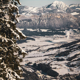 Kitzbühel im Winter entdecken - Blick vom Hahnenkamm