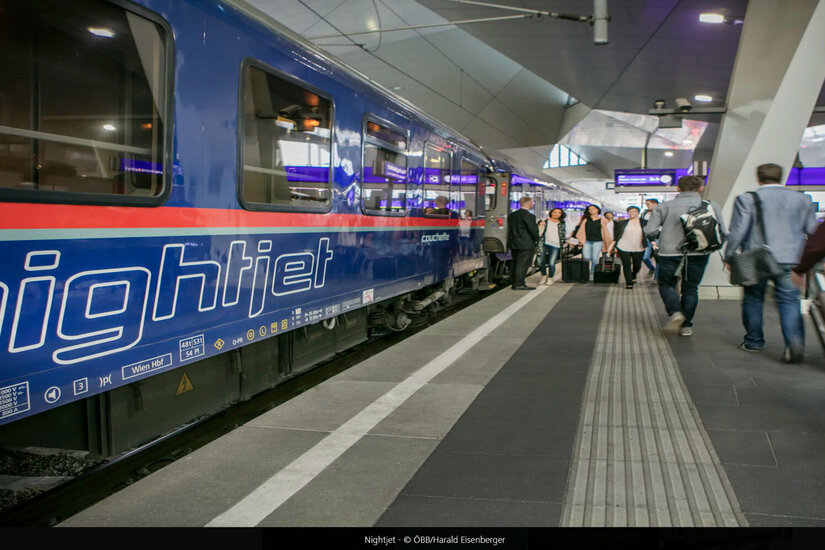 Anreise mit dem Nightjet
