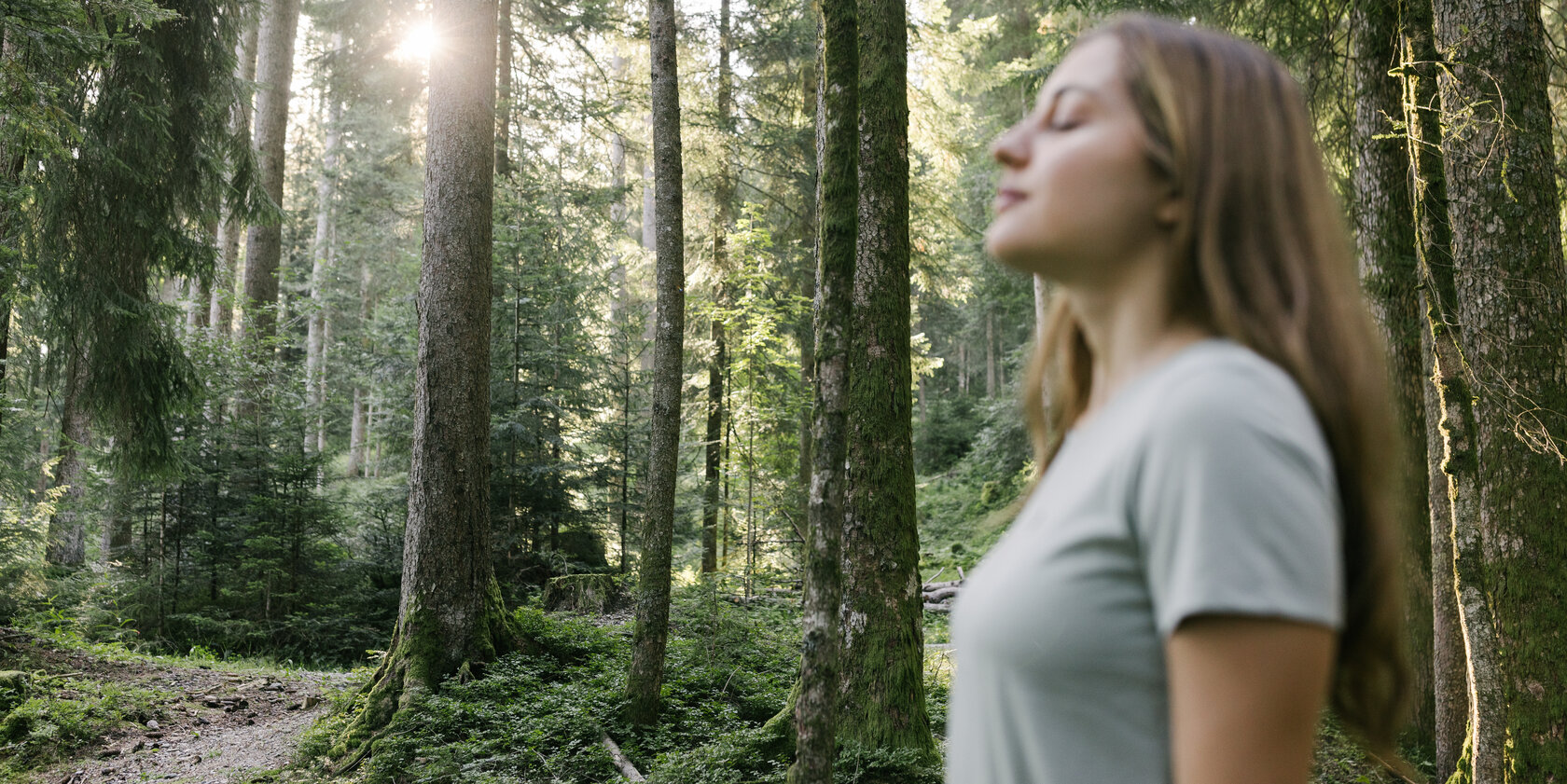 Durchatmen im Wald