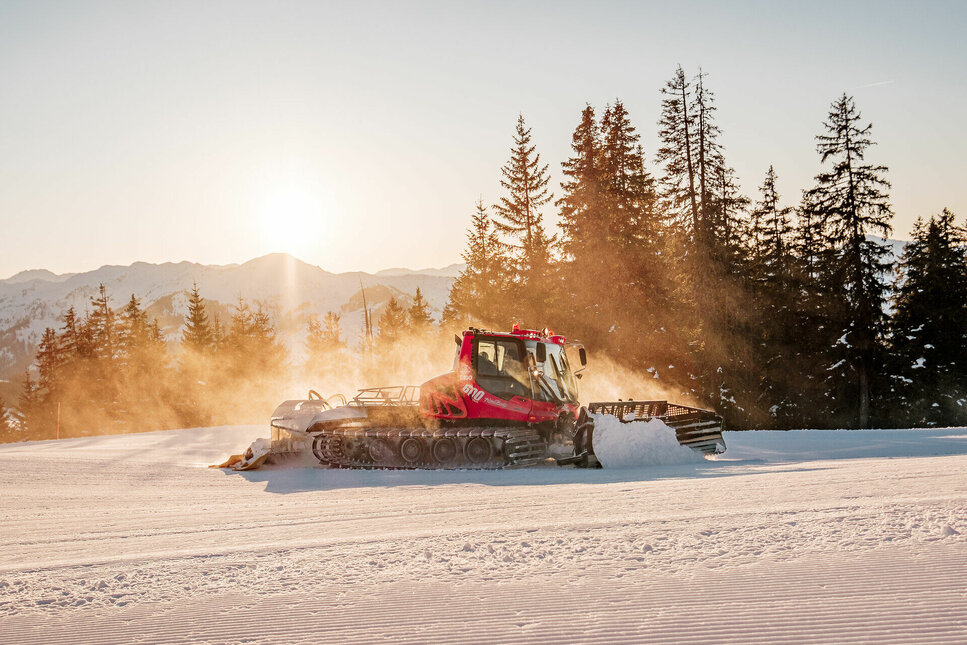 Pistenraupe in Kitzbühel