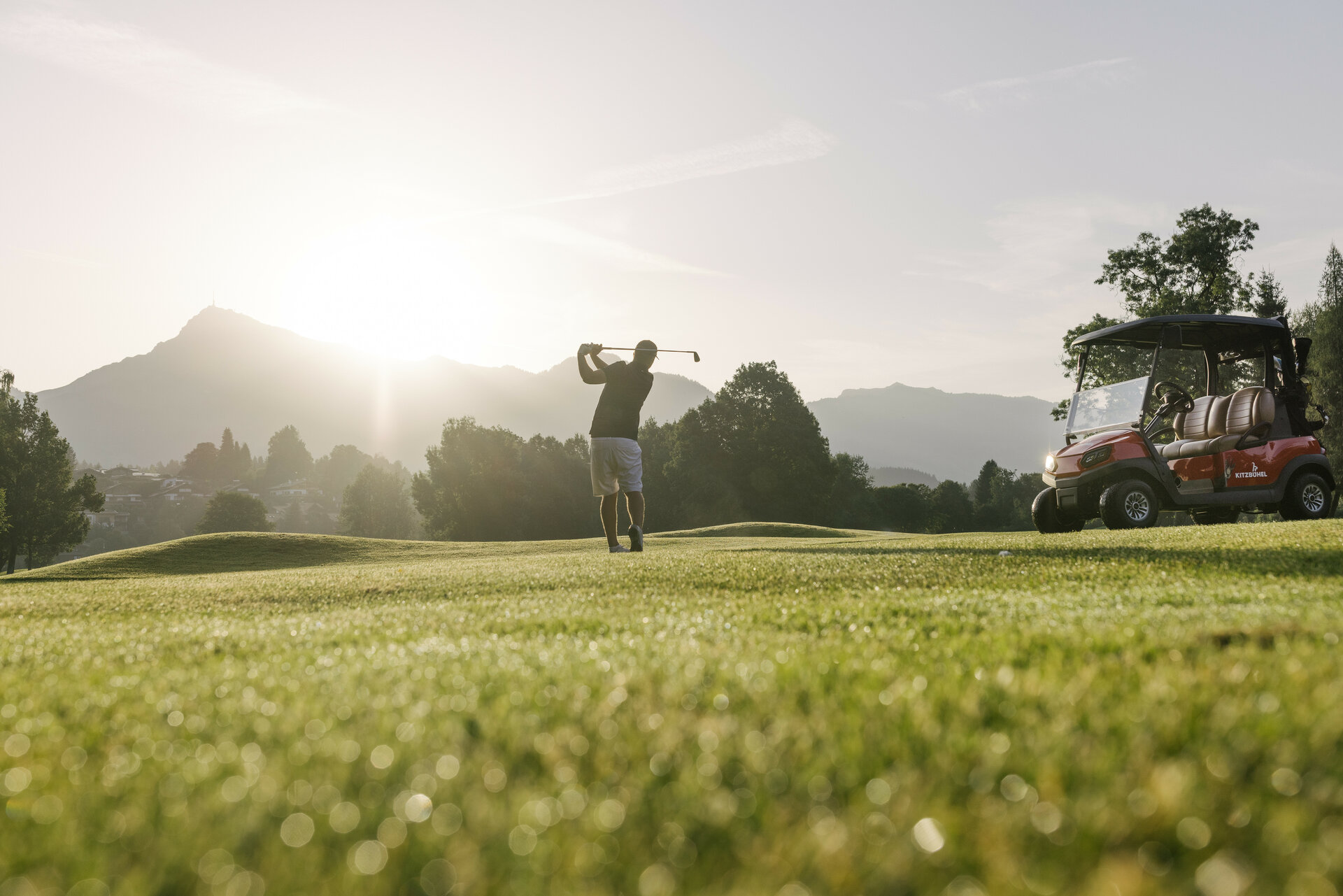 Golf in Kitzbühel - am Golfplatz Kitzbühel Schwarzsee Reith
