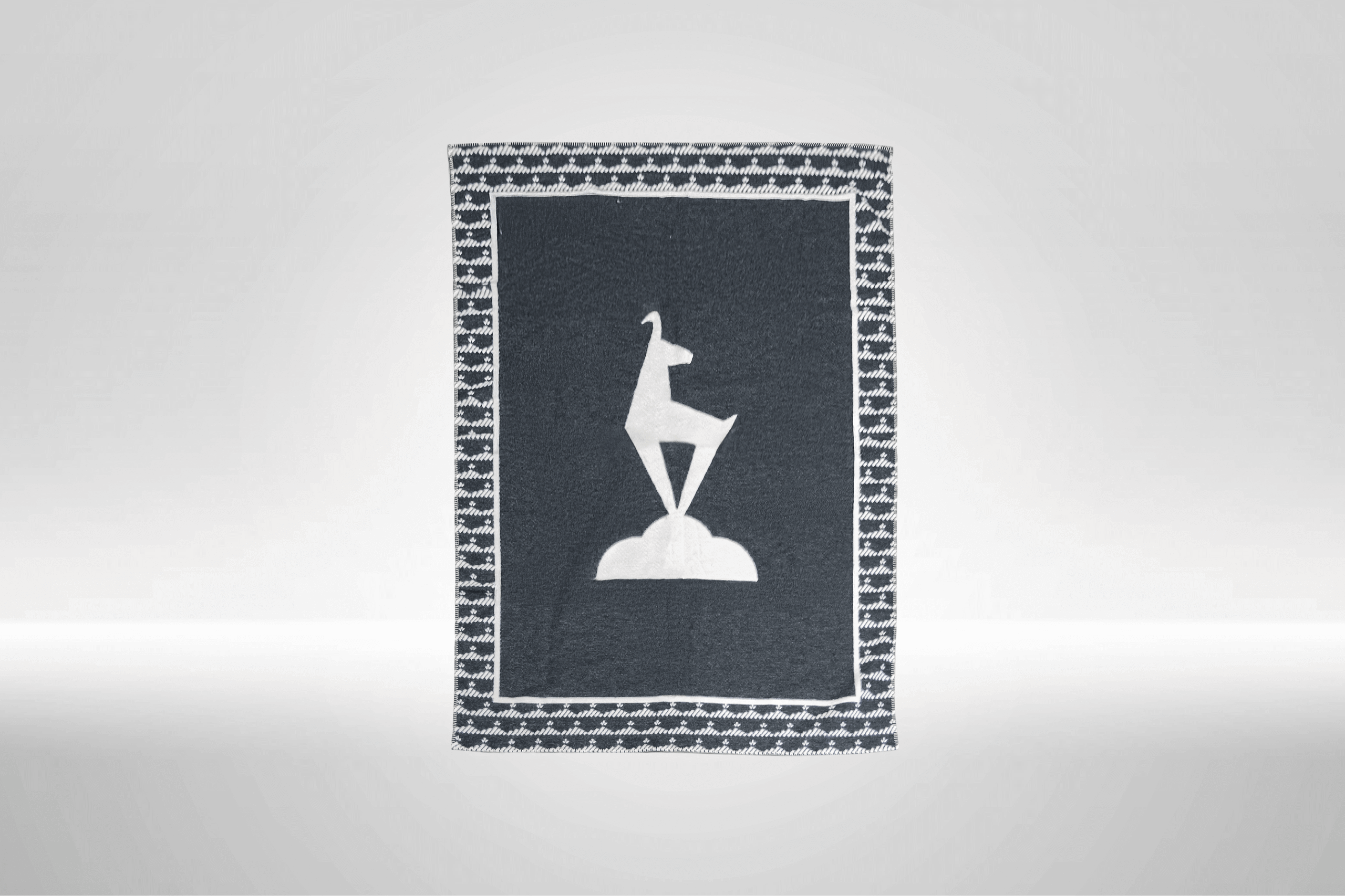 Decke mit Gams grau Kitzshop