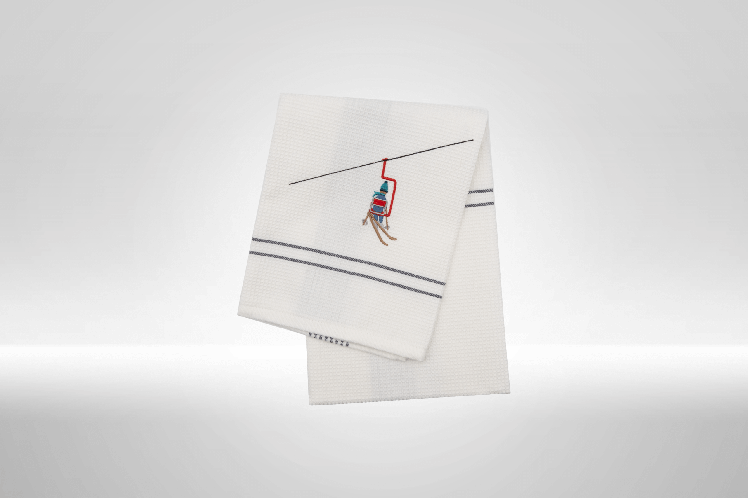 Kitzshop Geschirrtuch Motiv Sessellift